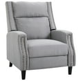 thumbnail image 2 of HOMCOM Reclining Manual Sofa Chair with 135 Degree Pushback, and Retractable Footrest, Grey, 2 of 9