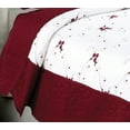 thumbnail image 4 of Marina Decoration Embroidered Stitching Coverlet Bedspread Ultra Soft Solid Bedding Summer Quilt Set with Quilted Sham, Burgundy Floral Pattern, 4 of 6