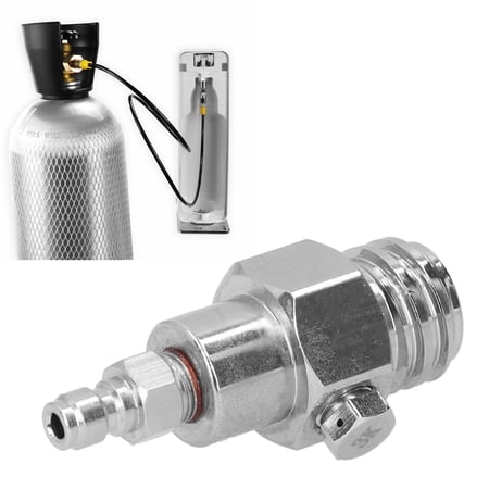 Domqga Beer Beer CO2 Tank Adapter TR21‑4 Thread CO2 Tank Brass Adapter ...
