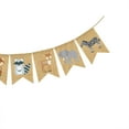 thumbnail image 4 of Clispeed Linen Animal Bunting Banner for Theme Party Decoration Multicolor Gar, 4 of 4