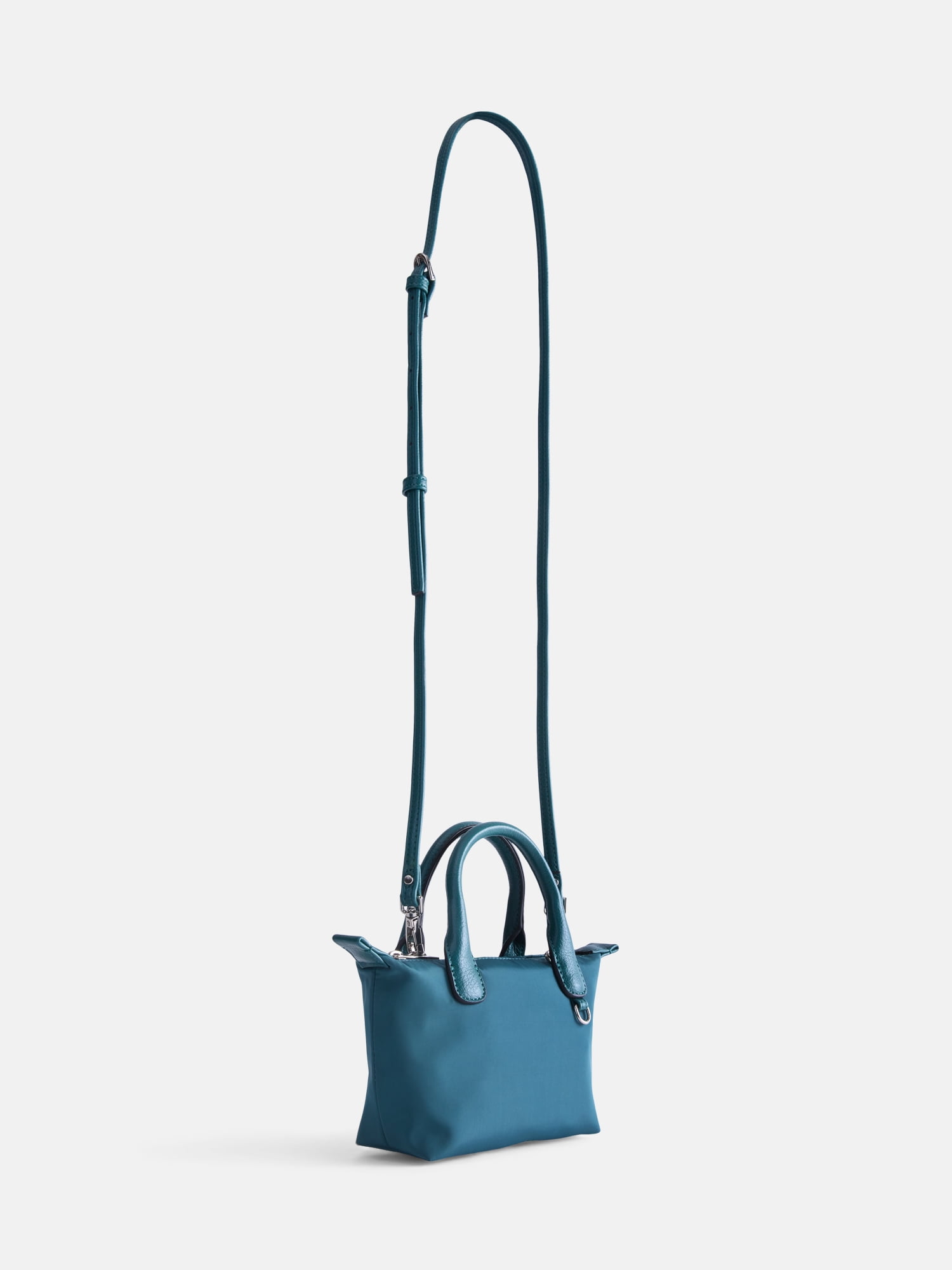 No Boundaries Women's Mini Tote Crossbody Bag, Emerald