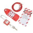 thumbnail image 2 of Hasp, Adjustable Cable Lockout Hasp Red Reusable  For Chemical Industry For Electric Power For Nuclear Energy, 2 of 8