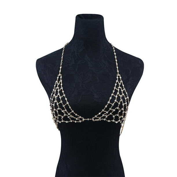 Buy Rhinestone Chain Bra Online In India -  India