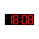 thumbnail image 5 of Reloj de pared digital Pantalla de atenuación 12H 24H Reloj de escritorio electrónico con temperatura de fecha Reloj despertador LED para adolescentes Rojo Macarena Despertador digital, 5 of 8