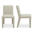 thumbnail image 2 of Moe's Home Collection MONTE Fabric Dining Chair -Set of Two Beige Color, 2 of 6