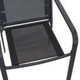 thumbnail image 4 of 5-Peices Outdoor Patio Dining Set Stacking Chairs and Square Table Furniture Set for 4 Person, 4 of 7