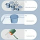thumbnail image 4 of Cateissary Fabricante de cubitos de hielo huecos ABS para cócteles, tapa resistente a olores, bandeja de hielo de silicona de grado infantil con Azul 3er, 4 of 6
