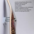 thumbnail image 4 of Montaje De Pared De Skateboard, Colgadora De Patinaje Acrílico, Efecto Flotante, Colgilla De Patineta, Pantalla Y Almacenamiento De Cubierta De Tablero De Patineta Vertical,, 4 of 7