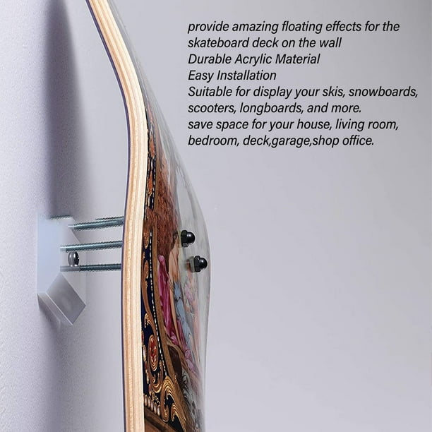 Kafilc Support mural pour skateboard, ski, snowboard, wakeboard, longboard, skis, wakeboard, longboard Kafilc Support mural pour skateboard, ski, snowboard, wakeboard, longboard, skis, wakeboard, longboard