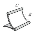 thumbnail image 2 of Curved Metal Counter Sign Holder 4"W x4"H, 2 of 2