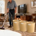 thumbnail image 3 of Stylish Large Capacity Open Top Can For Kitchen Living Room And Bathroom Easy Use Sleek Design 3PCS, 3 of 5