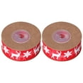 thumbnail image 2 of Glitter Ribbon, Snowflake Deer Red Gift Ribbon  For Christmas For Thanksgiving For Holiday, 2 of 8