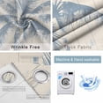 thumbnail image 6 of Blackout Curtains for Bedroom, Blue Palm Tree Room Darkening Window Drapes for Living Room, Coastal Summer Wooden Thermal Insulated Grommet Curtains, 42x63 inch, 2 Panels, 6 of 9