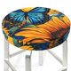 thumbnail image 3 of Balery Colorful Cloud Butterfly Sunflower Fundas de asiento para taburete de bar redondo de tela de terciopelo ajustables que protegen de arañazos y manchas para sillas de 14 a 17 pulgadas.-14 inch, 3 of 7