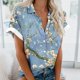 thumbnail image 2 of Mujeres Pantalones Cortos Impresos Blusas de Manga Corta Y Top Regular, Vestido de Moda de Verano Casual para Mujeres, 2 of 5