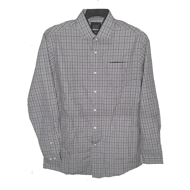 white checkered button up shirt