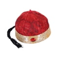 thumbnail image 1 of Sombrero oriental chino, juego de rol, sombrero de emperador para carnaval, cosplay, espectáculo de disfraces Rojo oscuro 48cm, 1 of 8