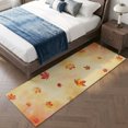 thumbnail image 4 of Hallway Runner Rug 2'x6', Maple Leaves Fall Kitchen Runner Rugs Non-Slip Carpet Mats, Thanksgiving Rustic Retro Botanical Bedside Rugs Runners Washable Floor Carpet for Bathroom Laundry Room, 4 of 7
