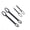A(4pc 8–22mm), variant on Universal Multifunctional Wrenches,Double-Ended Wrench For Nuts Black Spanner Hand Tool Set,High Carbon Steel Self Tightening Adjustable Tool For Automotive Industrial Maintenance