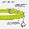 thumbnail image 3 of 1Pack Leather Cat Collar with Bell - Kitten Collar, Small and Big Cat Strap for Boy Cats, Girl Cats, 3 of 6