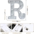 thumbnail image 3 of LED Alphabet Light Up Letter Signs - Colorful Night Lights - Party Bar Home Children's Room Lighting Letter Decorations (Colorful R), 3 of 7