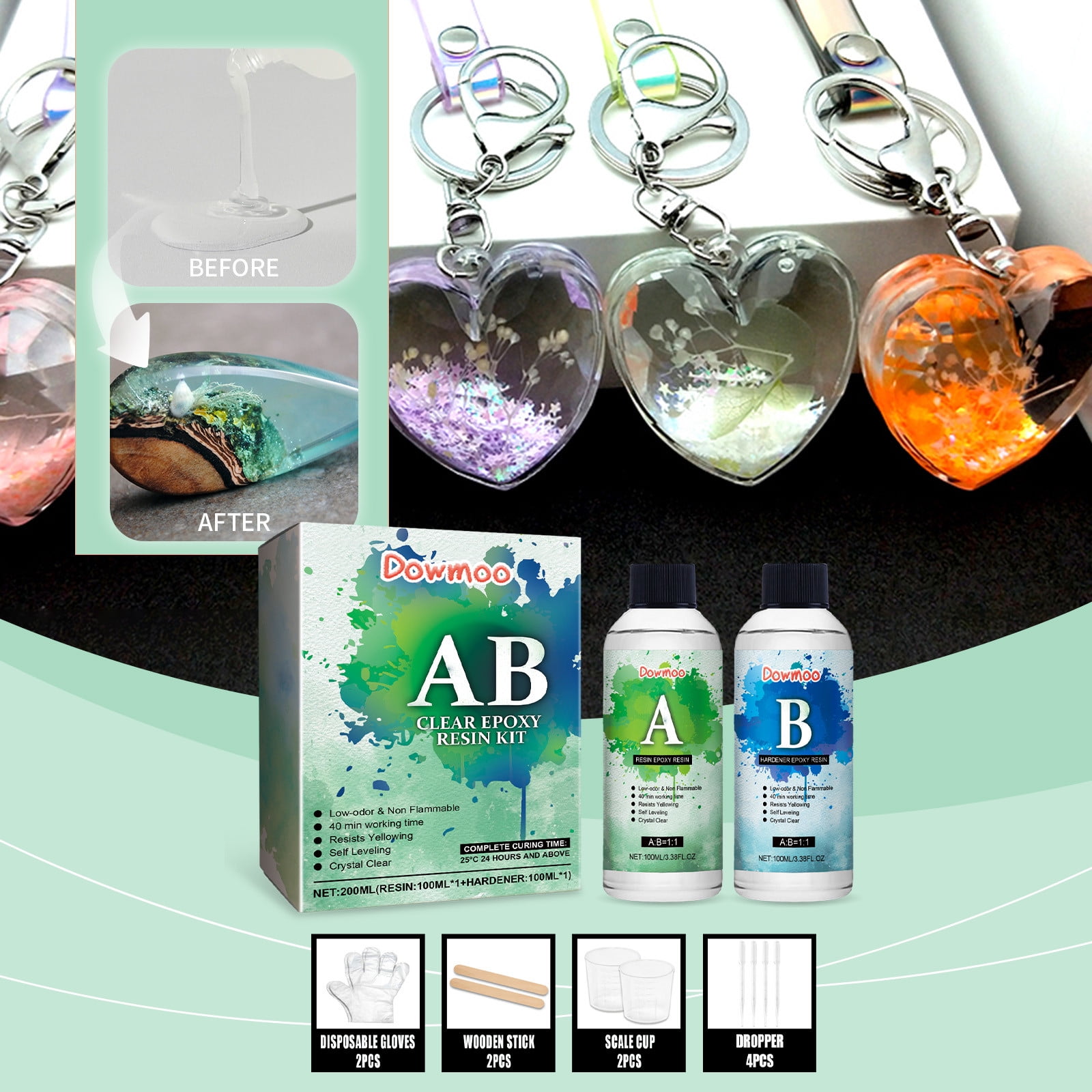 3 Set of Epoxy Resin Kit 200ml