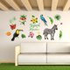 thumbnail image 4 of Pegatinas de suelo de pared de bosque Tropical para el hogar, dormitorio, telón de fondo, decoración de negocios SK7169, 4 of 5