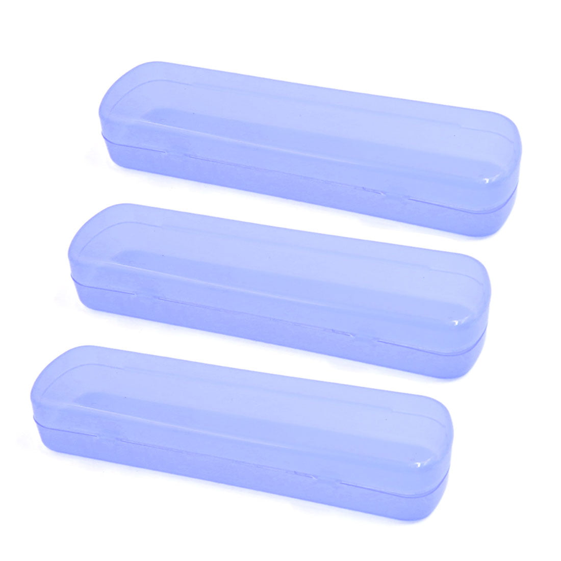 3pcs Blue Plastic Portable Travel Toothbrush Keeper