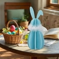 thumbnail image 6 of Easter Bunny Figurine Wood Rabbit Table Centerpiece Detachable Sturdy Decor for Mantel Shelf Tray Display, 8.66" Bunny Easter Basket Stuffers, 6 of 9