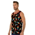 thumbnail image 2 of Uzzi Mens Tank Top Rainbow Pride Flag Sleeveless T-Shirt Fun Top, Ice Cream Black, Size: Medium, Uzzi Active Wear, 2 of 3