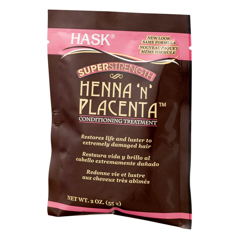 Hask Henna 'n' Placenta Super Strength Treatment Pack, 2 oz
