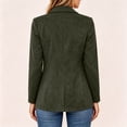thumbnail image 5 of YanHoo Faux Suede Blazer for Women Dressy Casual Button Suit Jackets Lightweight Office Work Jacket Business Outfits, 5 of 8