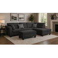 thumbnail image 1 of Canapé d'angle K Living Anchor en tissu gris, 1 of 6
