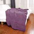 thumbnail image 1 of FFIY Microfiber Soft Quilted Throw Blanket Ruffle Farmhouse Throws Lap Quilt for Couch Bed 50" x 60" Purple Lightweight Breathable Decorative Quilted Blankets, 1 of 7