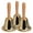 Golden, variant on Jiyike 3Pcs Loud Hand Bell Hand Bells Dinner Bells Service Bell For Inside Classroom Bell For Alarm Jingles Ringing Golden