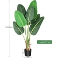 thumbnail image 6 of 6ft Artificial Plants Indoor - Premium Simulated Silk Fabric, No Maintenance Required, Adjustable Branches, Realistic Look, Easy to Assemble - Ideal DéCor for Home or Office, 6 of 9