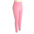 thumbnail image 3 of Pantalones de yoga para mujer, cintura alta, realce de glúteos, secado rápido, elásticos, talla L, color rosa, 3 of 14