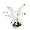 thumbnail image 3 of Orchid Floral Arrangement in Vase - Elegant Artificial Flowers for Home Office, 3 of 6