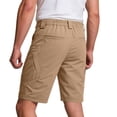 thumbnail image 6 of HKYNLAG Tactical Shorts for Men Outdoor Casual Painters Shorts Quick Dry Hiking Work Cargo Shorts with Multi Pocket (No Belt) Camel M, 6 of 8