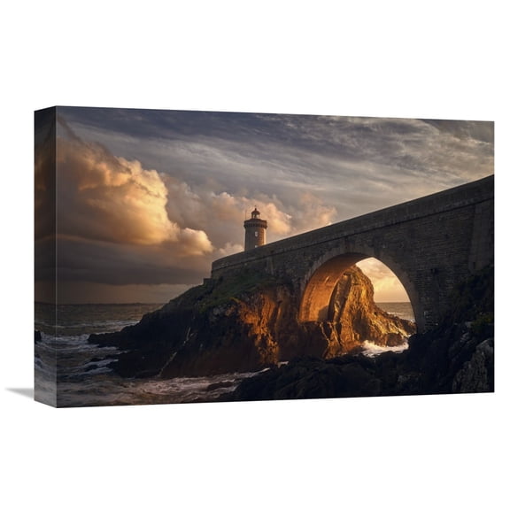 Global Gallery Denis,'Under The Bridge' Stretched Canvas Artwork