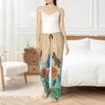 thumbnail image 6 of Lsque Colorful Plants And Insects Print Women's Pajama Pants, Lounge Pant - Comfortable Home Wear,Elastic Waistband, Stylish Design-Medium, 6 of 9