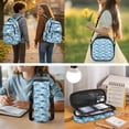 thumbnail image 3 of Pzuqiu Cute Blue Camo Shark 4 Piece 17 Inch Boys School Backpack Set with Lunch Box Pencil Case Schoolbag with Adjustable Padded Shoulder Straps for Boys 8-12 Back to School, 3 of 7