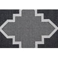 thumbnail image 5 of Trellis Diamond Rug - 5 ft. 3 in. x 7 ft. 6 in., Black, Indoor/Outdoor Contemporary Rug, Fade Resistant, Water Proof Rug | Accent Area Decor Rugs, 5 of 8