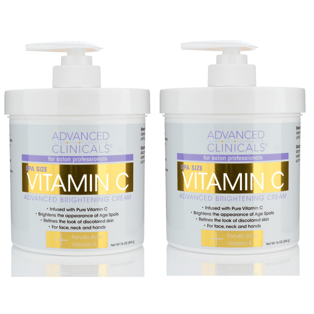 Advanced Clinicals Vitamin C Cream. Advanced Brightening Cream. Anti
