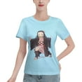 thumbnail image 1 of T-Shirt Basique à Manches Courtes pour Femmes Demon Slayer Blade Nidouzi, 1 of 6