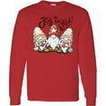 thumbnail image 3 of Inktastic Joy to the World Christmas Gnomes Long Sleeve T-Shirt, 3 of 5