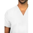thumbnail image 3 of Adar Universal Unisex Scrubs - V Neck Tunic Scrub Top - 6011 - White - S, 3 of 7
