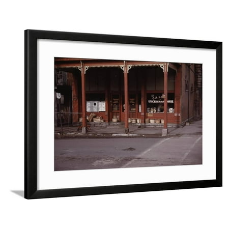 Grocery store, Ohio, Route 74 Framed Print Wall