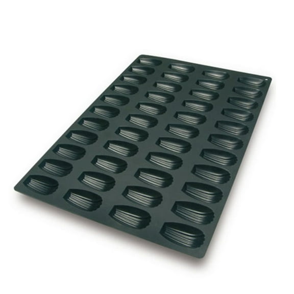 Silikomart Silicone Bakeware Madeleine 1.1 Oz, 3.07" x 1.77" x .7"H, 44/mold