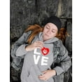 thumbnail image 4 of Tstars Womens Dog Lover Shirt Gift for Dog Owner Dog Paw Print Love Dogs My Best Friend Women Animal Lovers Shirt Pet Gifts for Her Women Hoodie, 4 of 6